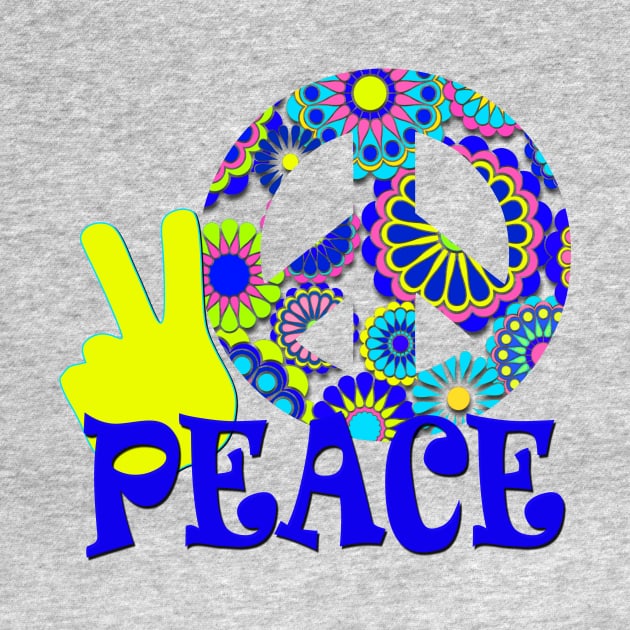 Hippie Peace Sign by AlondraHanley